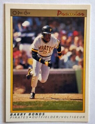 Barry Bonds O Pee Chee Premier 1990 Card #12 Pittsburgh Pirates