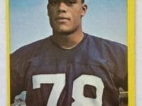 Francis Peay Philadelphia 1967 NFL Sports Trading Card #117 New York Giants