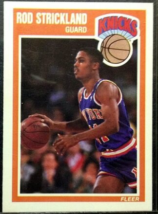 Rod Strickland Fleer 1989 Card #104 New York Knicks