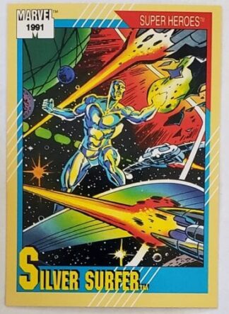 Silver Surfer Marvel Trading Card "Super Heroes" 1991 Card #45