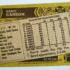 Harry Carson Topps 1986 Card #152 set Back