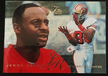 Jerry Rice Flair Preview 1995 Card #27 of 30