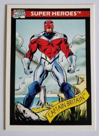 Captain Britain Marvel Comics Card 1990