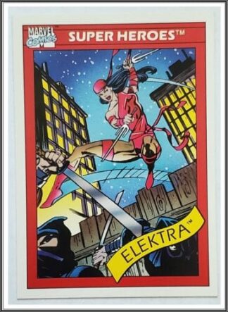 Elektra Marvel Comics Card 1990