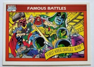 Marvel 1990 Famous Battle Card #123