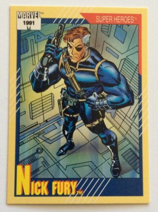 Nick Fury "Super-Heroes" Marvel Comics Card 1991 Card #52
