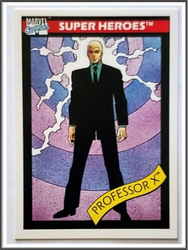 Professor X Marvel Comics Cards 1990