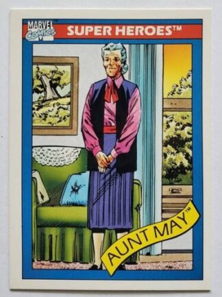 Aunt May Marvel Comics Cards 1990