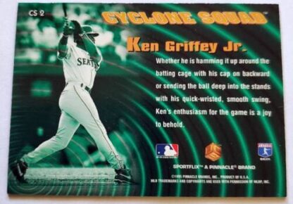 Ken Griffey Jr Sportflix UC3 1995 Card #CS 2 Back