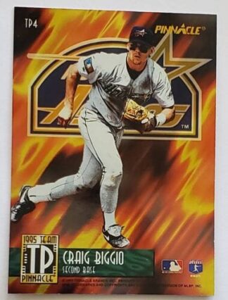 Craig Biggio Pinnacle 1995 Team MLB Sports Trading Card #TP4