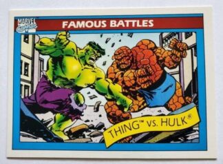 The Thing -vs-The Hulk Marvel Comics Cards 1990