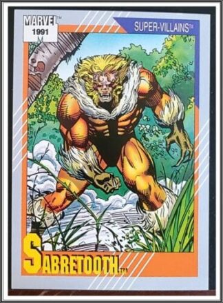 Sabretooth Marvel 1991 Super Villain