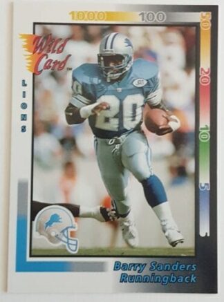 Barry Sanders Wild Card 1992 NFL Card #108