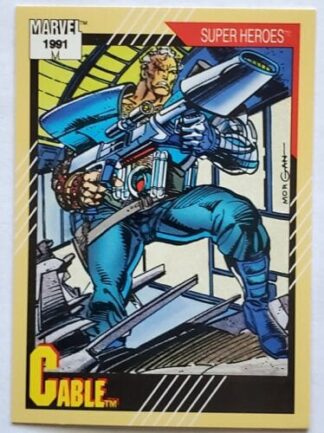 Cable Marvel 1991 "Super Heroes" Card #15
