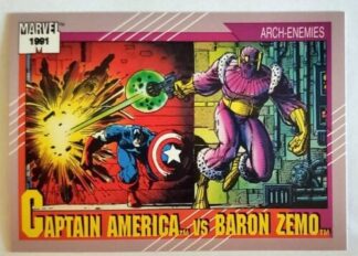 Captain America vs Baron Zemo Marvel 1991 "Arch-Enemies"