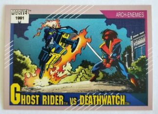 Ghost Rider vs Deathwatch Marvel 1991 "Arch-Enemies" card #109