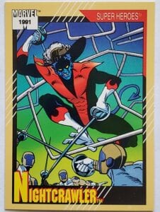 Nightcrawler Marvel 1991 "Super Heroes" Card #11