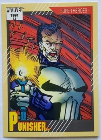 Punisher Marvel 1991 "Super Heroes" Card #14