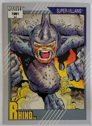 Rhino Marvel 1991 "Super Villains" Card #73