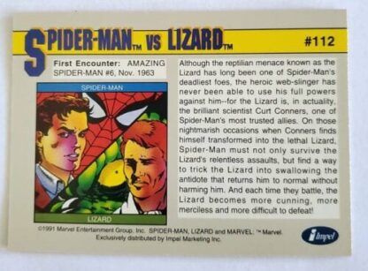 Spider-Man vs Dr. Octopus Marvel 1991 "Arch-Enemies" Back