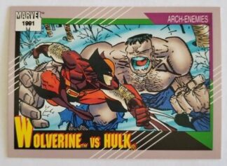 Hulk vs Wolverine Marvel 1991 "Arch-Enemies" card #108