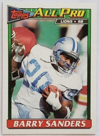 Barry Sanders Topps 1991 "All Pro" Card #415