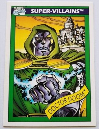 Doctor Doom Marvel Comic Cards 1990 Super-Villains Card #60