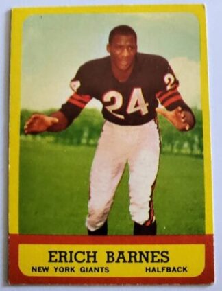 Erich Barnes Topps 1963 NFL Trading Card #157