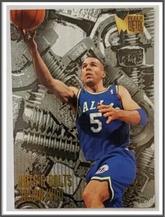 Jason Kidd Fleer 1996 Nuts and Bolts NBA Trading Card #21