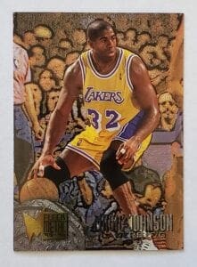 Magic Johnson Fleer Metal 1996 NBA Card #161