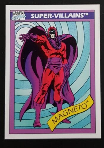 Magneto Marvel Comic Card 1990 Super-Villains Card #63