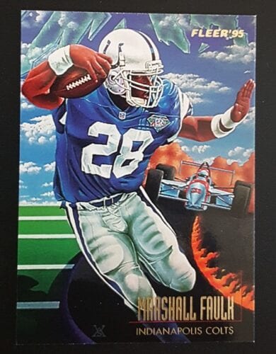 Marshall Faulk Fleer 1995 NFL Card 5 of 8