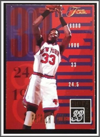 Patrick Ewing Flair 1994 "Hot Numbers" NBA Sports Card #3 of 20