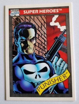 Punisher Marvel Comics Cards 1990 "Super-Heroes" Card #47