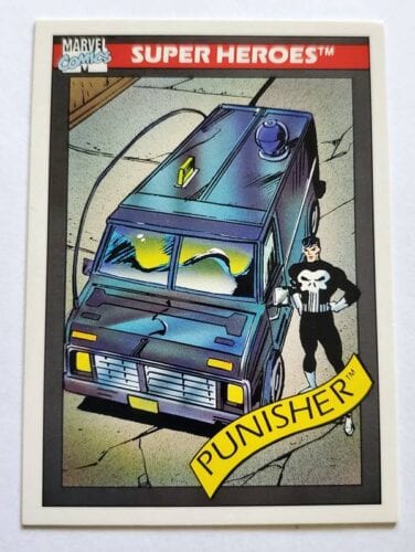 Punisher's Battle Van Marvel Comics Cards 1990 "Super-Heroes" Card #44