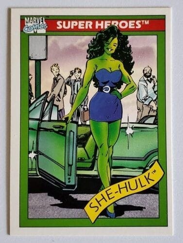 She-Hulk Marvel Comic Card 1990 "Super-Heroes" Card #39