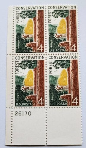 Forest Conservation United States Block of 4 MNH Stamps Scott #1122