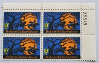 Sleepy Hollow United States Block of 4 MNH Stamps Scott #1548