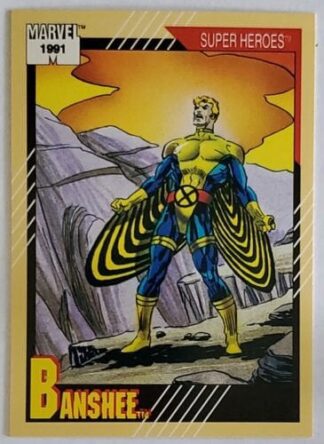 Banshee Marvel 1991 "Super Heroes" Card #36