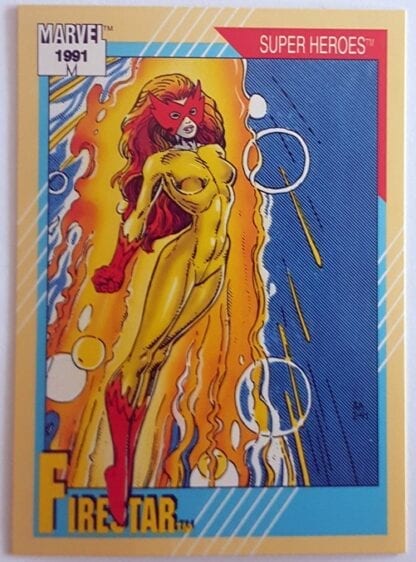 Firestar Marvel 1991 "Super Heroes" Card #32