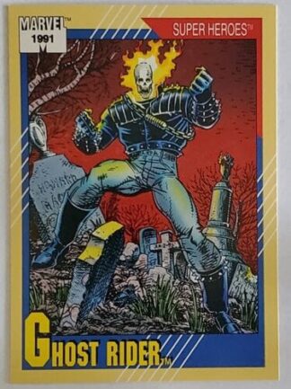 Ghost Rider Marvel 1991 "Super Heroes" Comic Card #39