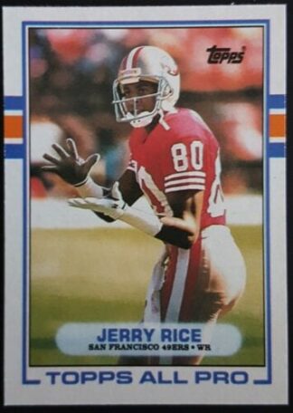 Jerry Rice Topps All Pro 1989 NFL Trading Card # 7