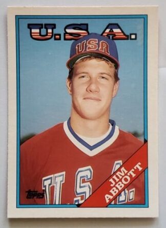 Jim Abbott Topps 1988 MLB Sports Trading Card #1T
