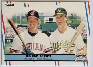 Mark McGwire Pat Tabler Fleer 1988 Big Bats at First Card #633