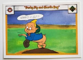 Upper Deck 1990 #59 "Porky Pig and Charlie Dog" Looney Tunes