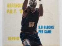 Dikembe Mutombo Classic Clear Asset 1996 NBA Sports Trading Card #23 Denver Nuggets