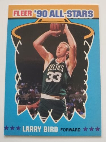 Larry Bird Fleer 1990 All Stars NBA Card #2 of 12
