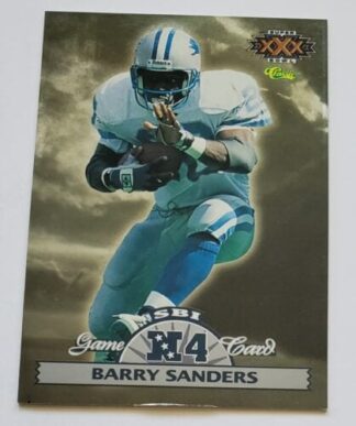 Barry Sanders Classic Game Card 1995 NFL Card #N4