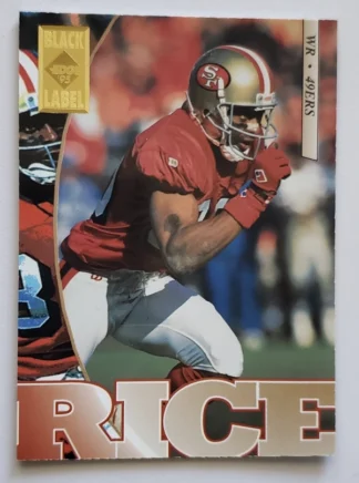 Jerry Rice Collector's Edge Black Label 1995 NFL Card #177
