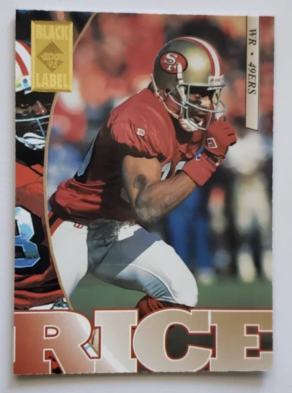 Jerry Rice Collector's Edge Black Label 1995 NFL Card #177